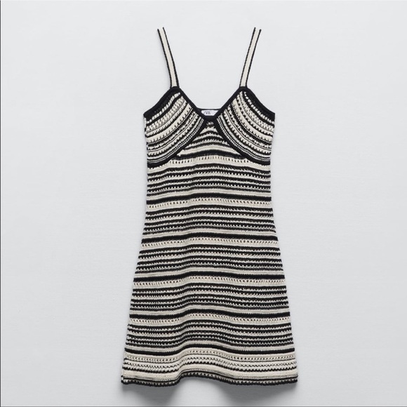ZARA STRIPED KNIT DRESS - Picture 3 of 8
